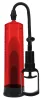 Basic Pump 2 - prémium, piros péniszpumpa 20 x 5,8 cm