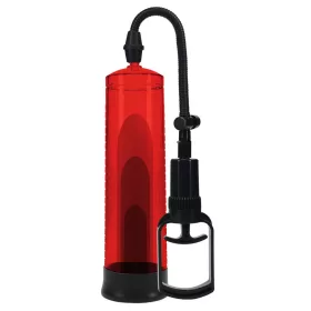Basic Pump 2 - prémium, piros péniszpumpa 20 x 5,8 cm