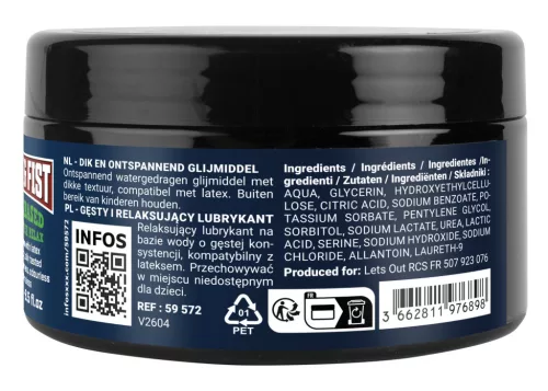 Fuck & Fist Vízbázisú síkosító Vastag, Nyugtató hatás 250 ml