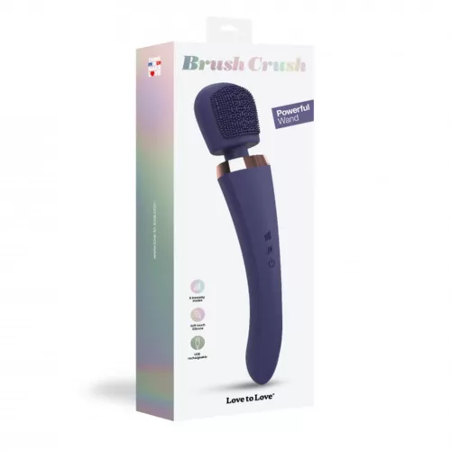 Brush Crush Wand masszírozó 20 rezgésmód, 8 intenzitás 25,4 cm indigókék