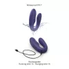 Match Up Vibrátor Kettős penetráció, Távirányítós, Rugalmas nyak 9 cm indigókék