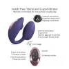 Wonderlover Vibrátor Flapping, Podwójna stymuláció, Távirányítós 9,8 cm indigókék