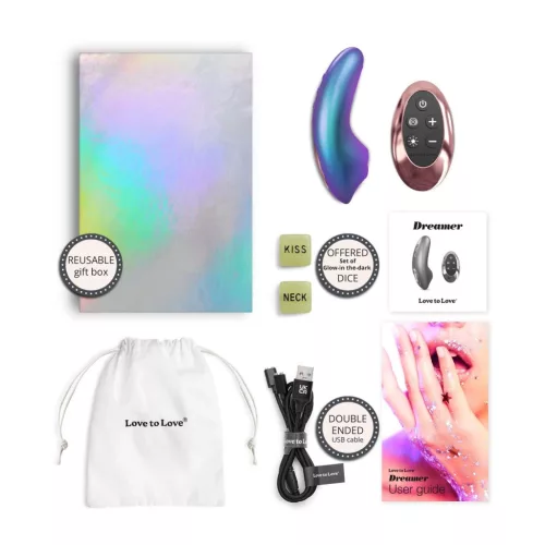Dreamer Vibrátor Flapping rezgés, Sense touch, Vízálló Türkiz