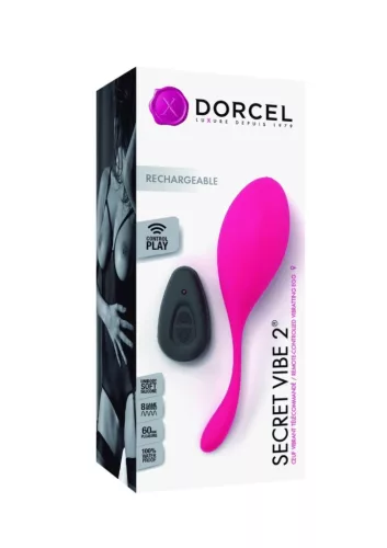 Dorcel Vibráló tojás Távirányítós, 8 mód, vízálló 14,5 cm rózsaszín