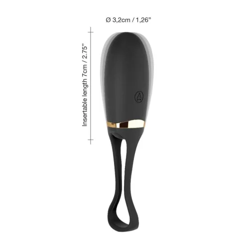 Marc Dorcel Vibrációs tojás G-pont és csikló stimuláló, hangvezérlés 12,5 cm fekete-arany