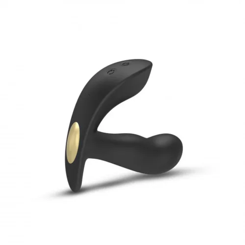Dorcel vibrátor 10 rezgés, 5 forgó mód zakrzywiony szilikon 11,5 cm fekete