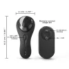 Discreet Vibrátor Ergonómikus, Csendes, Vízálló 9,3 cm fekete