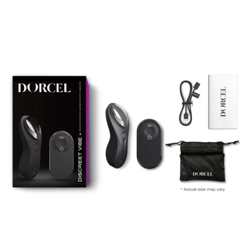 Discreet Vibrátor Ergonómikus, Csendes, Vízálló 9,3 cm fekete