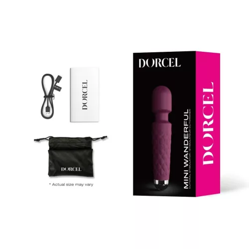 Dorcel Mini vibrátor 20 mód, csendes, USB töltés 15,5 cm lila