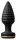 Conol anál plug 10x4 cm texturált, 10 rezgésmód USB tölthető fekete