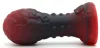 Faberegg Anál plug Több textúra 18 cm hosszan Szilikon fekete