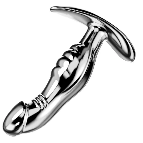 Anál plug alumínium, különböző textúrákkal 12 x 3,2 cm, L méret