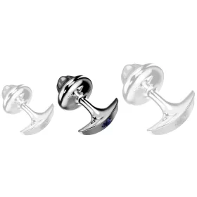   Mushelry Anál plug sima felület széles alappal 8 x 4.8 cm alumínium
