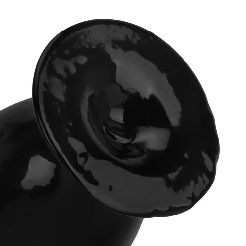 Anál plug tojás alakú XL 12 cm PVC fekete