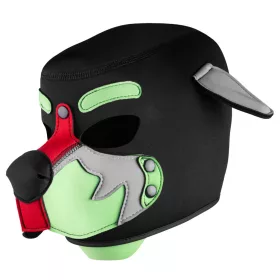   Wolf Gang Szexjáték Neoprén Kapucni Fekete-zöld 58 5-61 cm