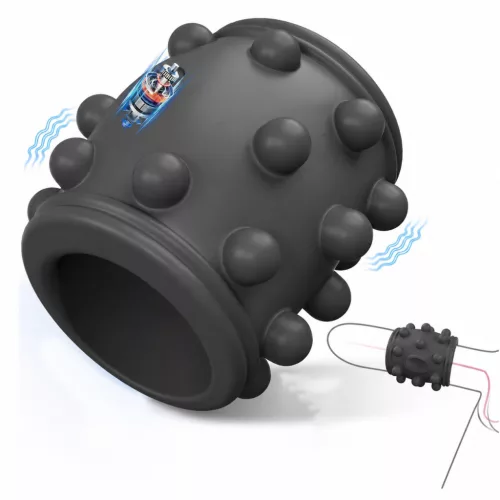 Girthancer Vibrátor Rezgő, 10 mód, vízálló 5 x 5 cm szilikon fekete