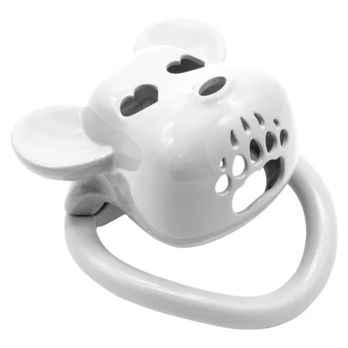 Bear Lock Kikötő ketrec ABS anyag 5 cm hossz 3.1 cm átmérő fehér