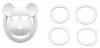 Bear Lock Kikötő ketrec ABS anyag 5 cm hossz 3.1 cm átmérő fehér
