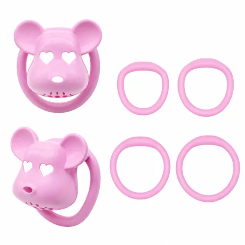 Bear Lock Kínzó ketrec ABS zárral 5 x 3,1 cm rózsaszín