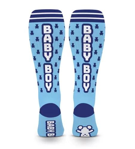 Bay Boy térdzokni macis mintával kék egy méret 39-45