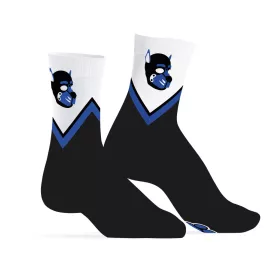   Blue Puppy zokni fekete-kék kapucnis manccsal egy méret 39-45