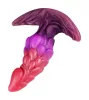 Drakonyx Anál plug Texturált, széles alappal 13 cm rózsaszín-lila 40 cm farokkal