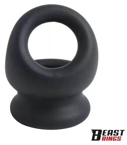 Penastor Heregyűrű Két Méretű Szilikon 25-30 mm Fekete 3 cm magas