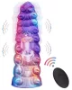 Wormix Dildó Rezgő, távirányítós 11 cm szilikon fekete