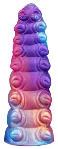Wormix Dildó Rezgő, távirányítós 11 cm szilikon fekete