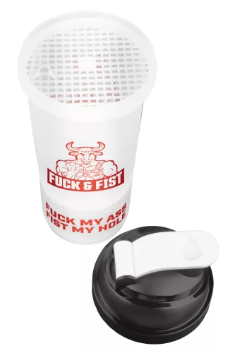 Fist Shaker keverő shaker 600 ml + 250 ml tárolóval, mérőskálával