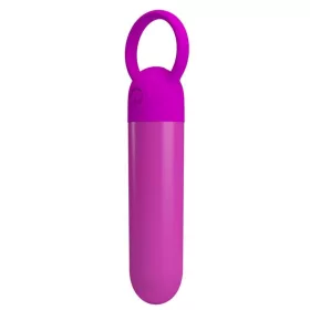   Mini vibrátor 10 rezgésmód USB töltés rózsaszín 6x1,8 cm szilikon