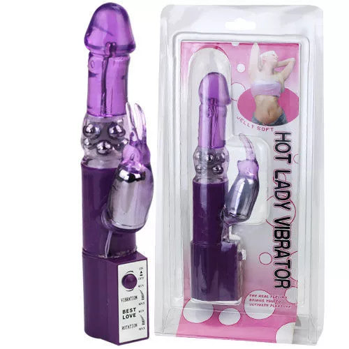 BAILE Hot Lady II – rücskös nyúl vibrátor forgó gyönggyel