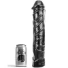 ALL BLACK – nagy, puha fisting dildó 32 cm
