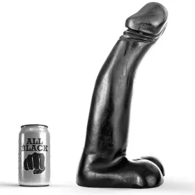 ALL BLACK – realisztikus fekete fisting dildó 29 cm