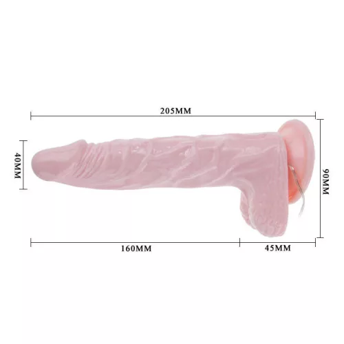 BAILE – 20,5 cm realistikus rotáló dildó