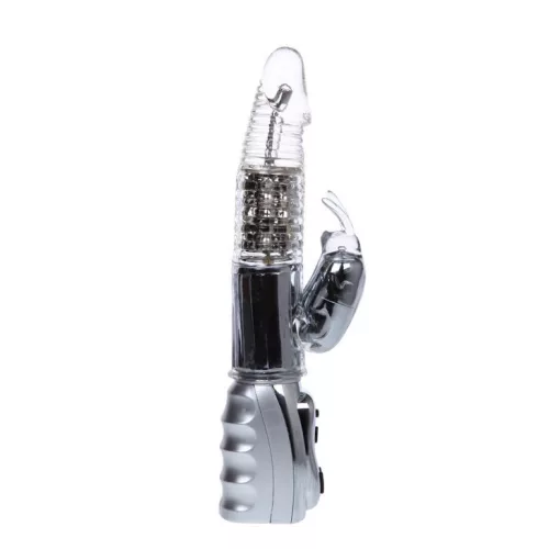 BAILE Amour Missile - átlátszó forgó vibrátor 26,5 cm