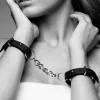 Bijoux Indiscrets Maze csuklóbilincs - fekete
