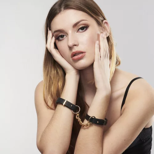 Bijoux Indiscrets Maze csuklóbilincs - fekete