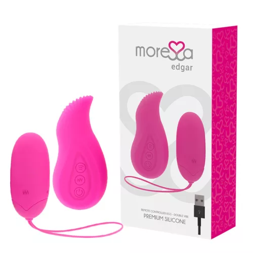MORESSA - EDGAR prémium szilikon távirányítós vibri