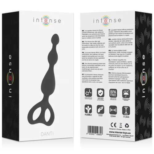 INTENSE – prémium fekete anális masszírozó