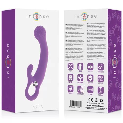 INTENSE Naila – vibro szilikon csiklóizgató lila színben