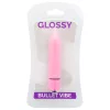 GLOSSY – vékony vibrátor mély rózsaszínben