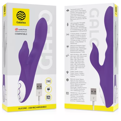 GALATEA Galo Lilac – vízálló vibrátor WatchMe technológiával