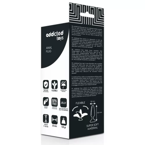 ADDICTED TOYS – prémium anális dugó 14 cm