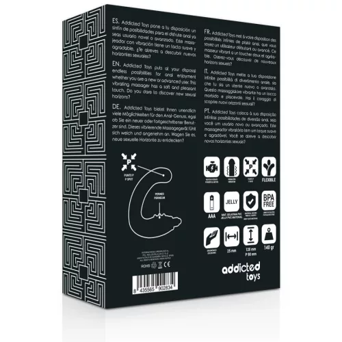 ADDICTED TOYS – prémium anál vibrátor fekete