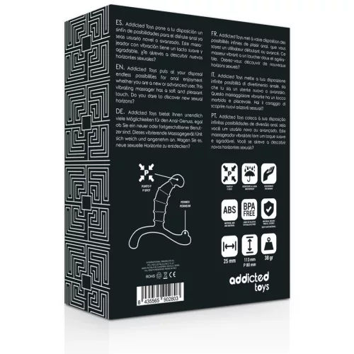 ADDICTED TOYS - fekete prosztata masszírozó játék