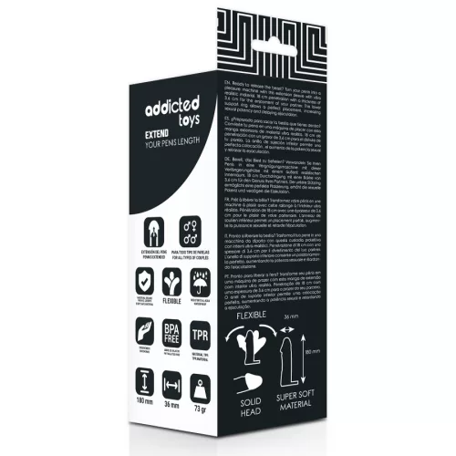 ADDICTED TOYS – 18 cm-es pénisz hosszabbító prémium eszköz