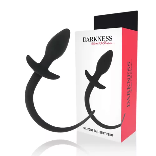 DARKNESS – prémium anális dugó 28 cm fekete szilikonból