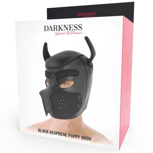 DARKNESS – vadító neoprén kutyamaszk levehető pofával
