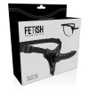 Fétis szubmisszív hám - fekete szilikon 16 cm realisztikus